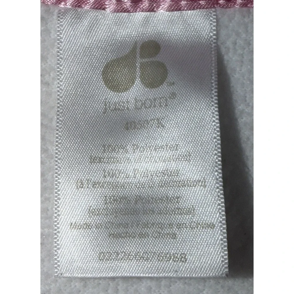 Just Born White Minky Pink Heart Satin Trim Owl  I Am Loved Baby Blanket